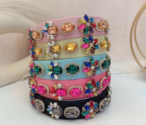 Multi Colored Jeweled Headband