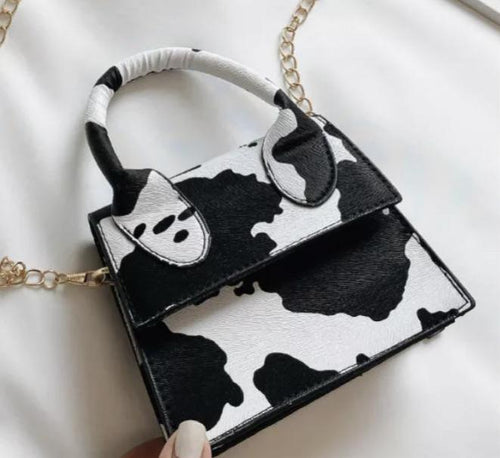 Cow Print Mini Bag